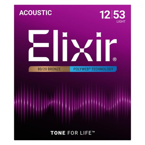 Elixir / 11050 Light Acoustic 80/20 Bronze with POLYWEB Coating エリクサー 弦 ポリウェブ 【福岡店】