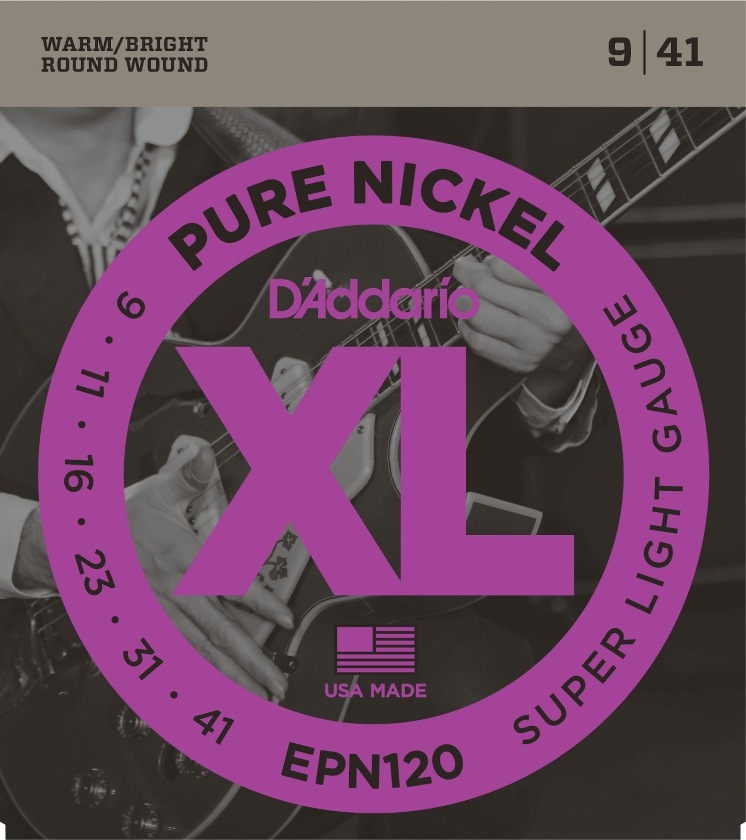 D'Addario / EPN120 Pure Nickel Super Light 09-41 エレキギター弦