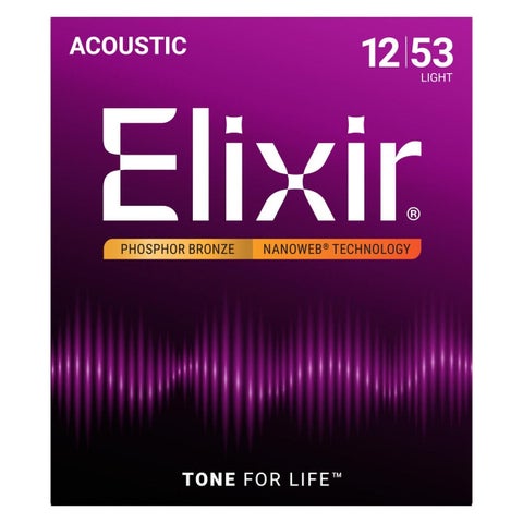 Elixir / 16052 Light Acoustic Phosphor Bronze with NANOWEB Coating エリクサー 弦 ナノウェブ 【福岡店】