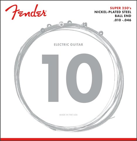 Fender USA / Super 250's Nickel Plated Steel 250R Regular 10-46 エレキギター弦 【福岡店】
