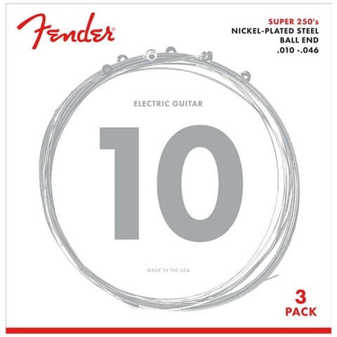 Fender / Super 250R Nickel-Plated Steel Guitar Strings - 3 Pack