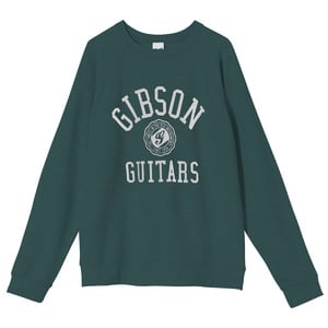 《WEBSHOPクリアランスセール》Gibson / GA-HOOD-COLG-GRN-LG Collegiate Pullover (Deep Green) Large ギブソン プルオーバー パーカー Lサイズ