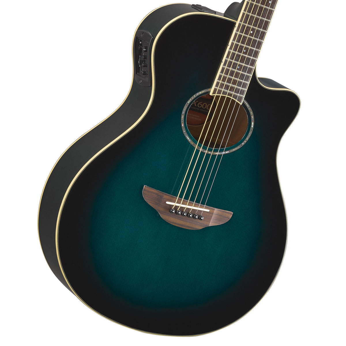 YAMAHA / APX600 OBB (Oriental Blue Burst) 【薄胴エレアコ】 ヤマハ アコースティックギターアコギ エレアコ APX600-OBBの商品ページ