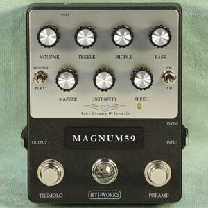 HTJ-WORKS MAGNUM59 PREAMP TREMOLO レア 美品 HTJ-WORKS / MAGNUM59 12AX7 Tube Preamp & Tremolo プリアンプ