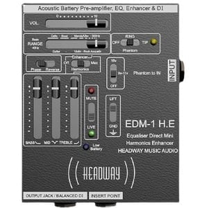 HEADWAY / EDM-1 H.E アコースティック楽器用プリアンプ/DI 【国内正規品】