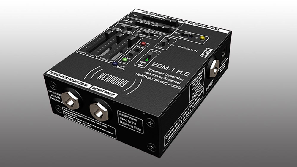 Headway EDM-1 アコースティック楽器用プリアンプ Headway Music Audio / EDM-1 H.E アコースティック楽器用プリアンプ