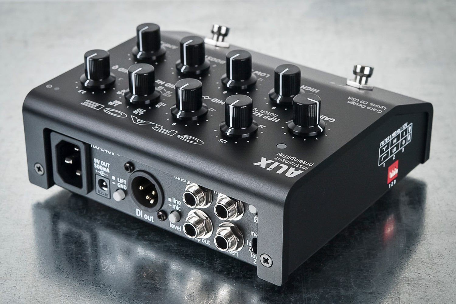 GRACE design ALiX Black グレースデザイン プリアンプ 黒 スタジオグレードの楽器用プリアンプ/EQ/DI] Grace Design / ALiX