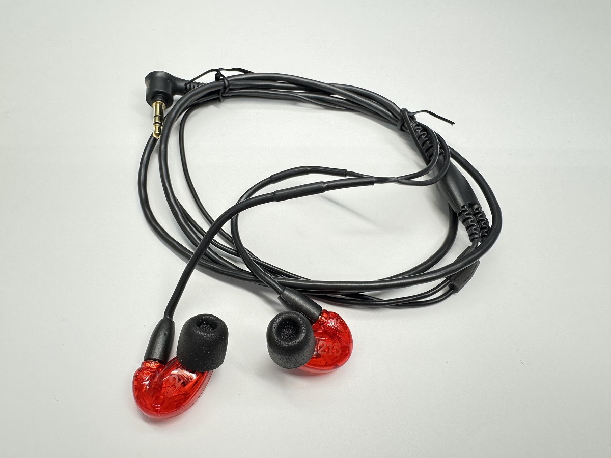 SHURE / SE215 Special Edition レッド (SE215SPE-RD-A) 高遮音性