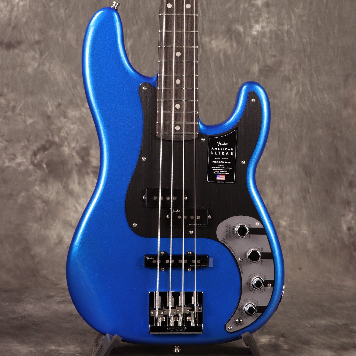 [在庫限り緊急値下げ！]《WEBSHOPクリアランスセール》Fender / American Ultra II Precision Bass Ebony Fingerboard Noble Blue【4.2kg】[S/N US24007471]