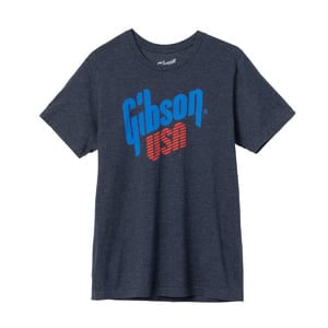 Gibson / GA-LC-USATMD USA Logo Tee (Navy) Medium ギブソン Tシャツ Mサイズ