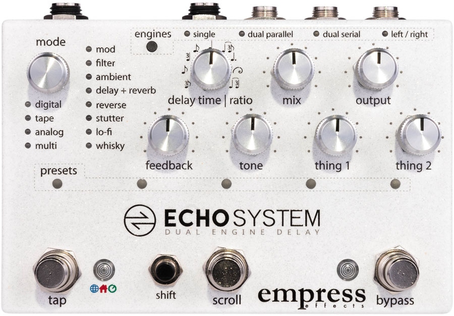 Empress ECHO SYSTEM 超高性能／高音質ディレイペダル Empress Effects / Echosystem Dual Engine Delay ディレイ エコー