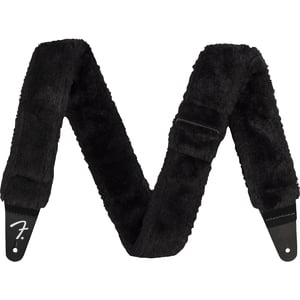 Fender / Poodle Plush Strap Black フェンダー [ギターストラップ]