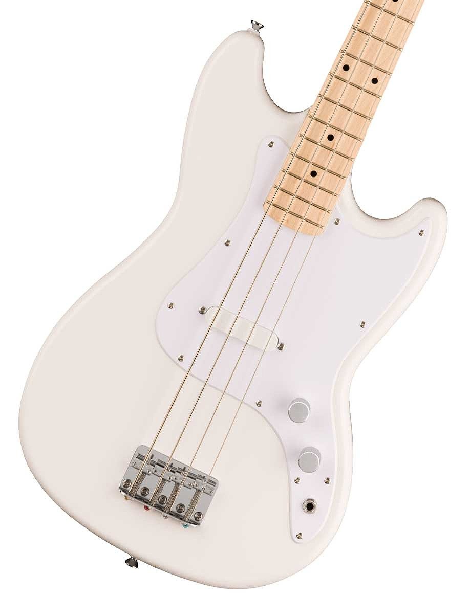 Squier by Fender / Sonic Bronco Bass Maple Fingerboard White