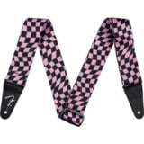 《WEBSHOPクリアランスセール》Fender / Wavy Checkerboard Polyester Strap Pink フェンダー [ギターベース用ストラップ]