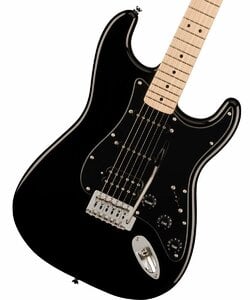 Squier by Fender / Sonic Stratocaster HSS Maple Fingerboard Black Pickguard Black スクワイヤー エレキギター