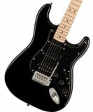 Squier by Fender / Sonic Stratocaster HSS Maple Fingerboard Black Pickguard Black スクワイヤー エレキギター