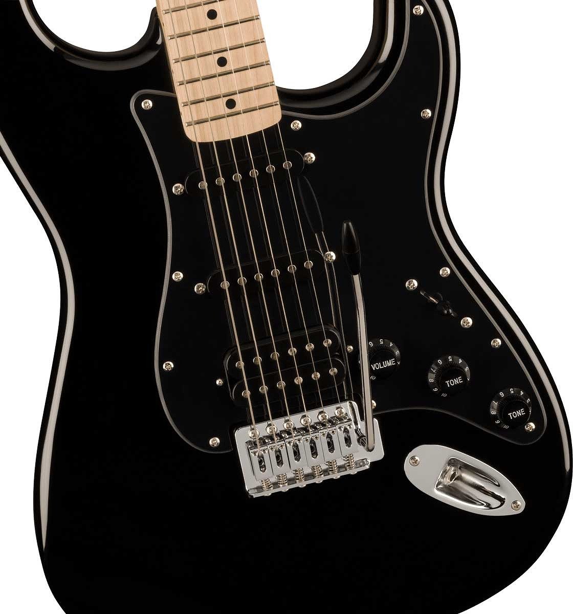 Squier by Fender / Sonic Stratocaster HSS Maple Fingerboard Black