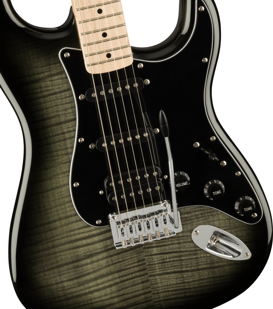 Squier by Fender / Affinity Series Stratocaster FMT HSS Black