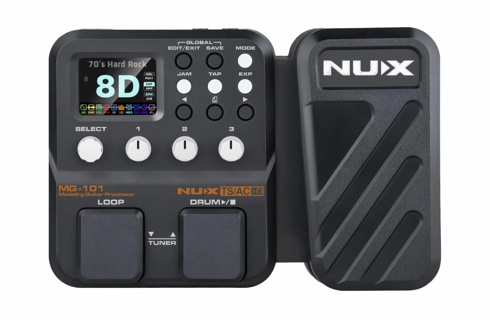 NUX MG-101 モデリングギターエフェクター NUX / MG-101 Modeling Guitar Processor 【箱ダメージアウトレット