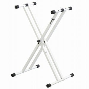 KIKUTANI キクタニ / KS-29WA WHT 組み立て式 スチール製 XX型キーボード・スタンド