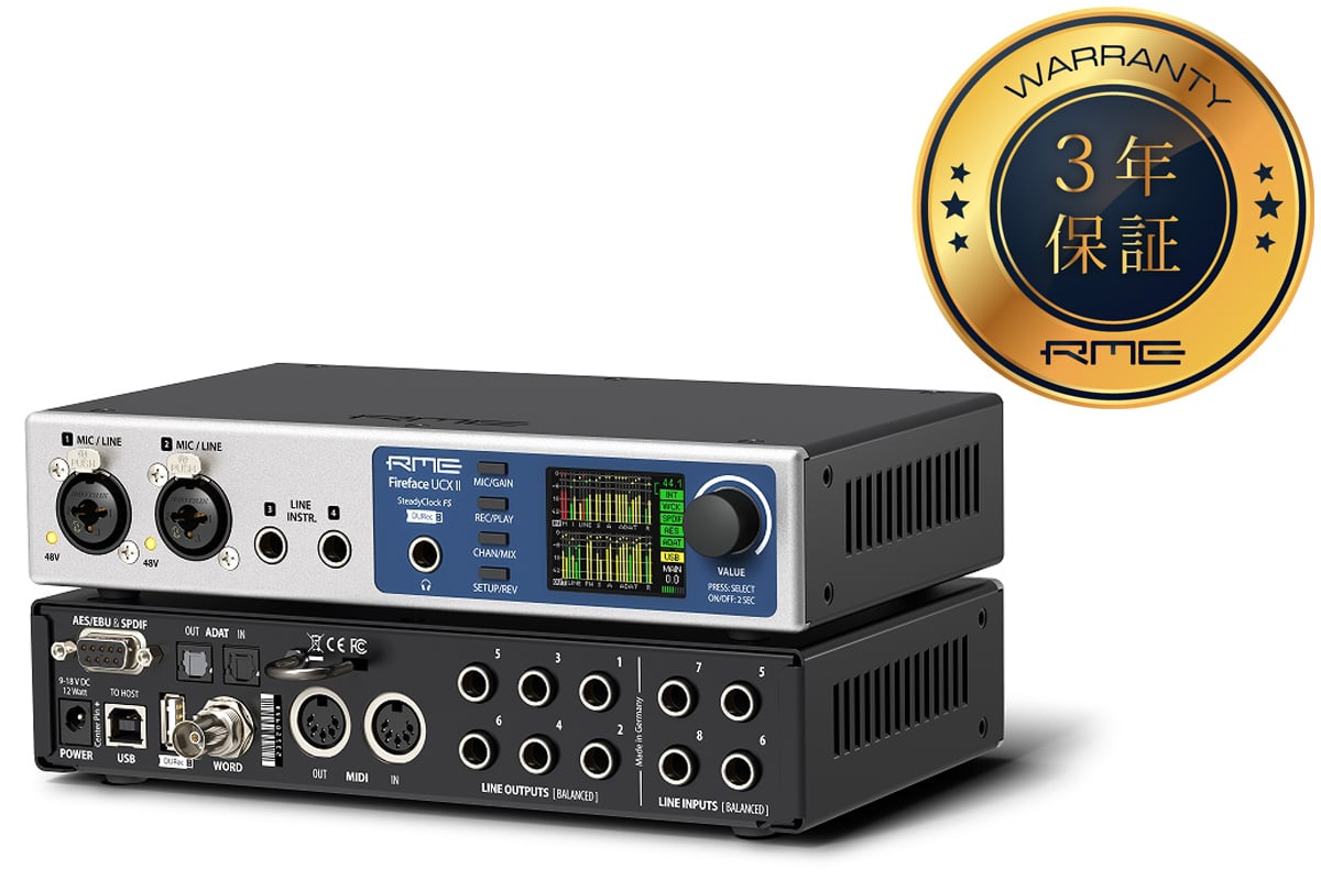 RME アールエムイー / Fireface UCX II【国内正規品保証3年付き】 20