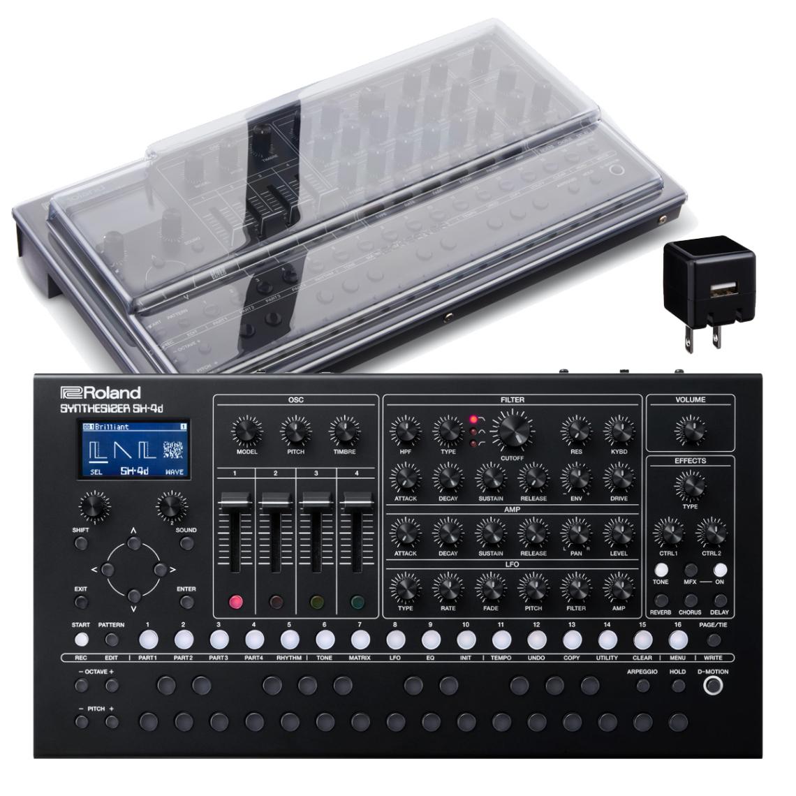 Roland SH-4d シンセサイザー Amazon.com: Roland SH-4d Compact Desktop Synthesizer | 11 OSC