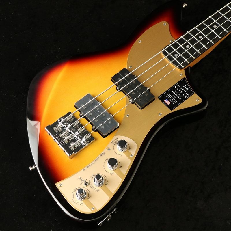 FENDER / American Ultra II Meteora Bass Ebony FFB Ultraburst(重量:4.2kg)【長期展示アウトレット品】 【御茶ノ水本店】