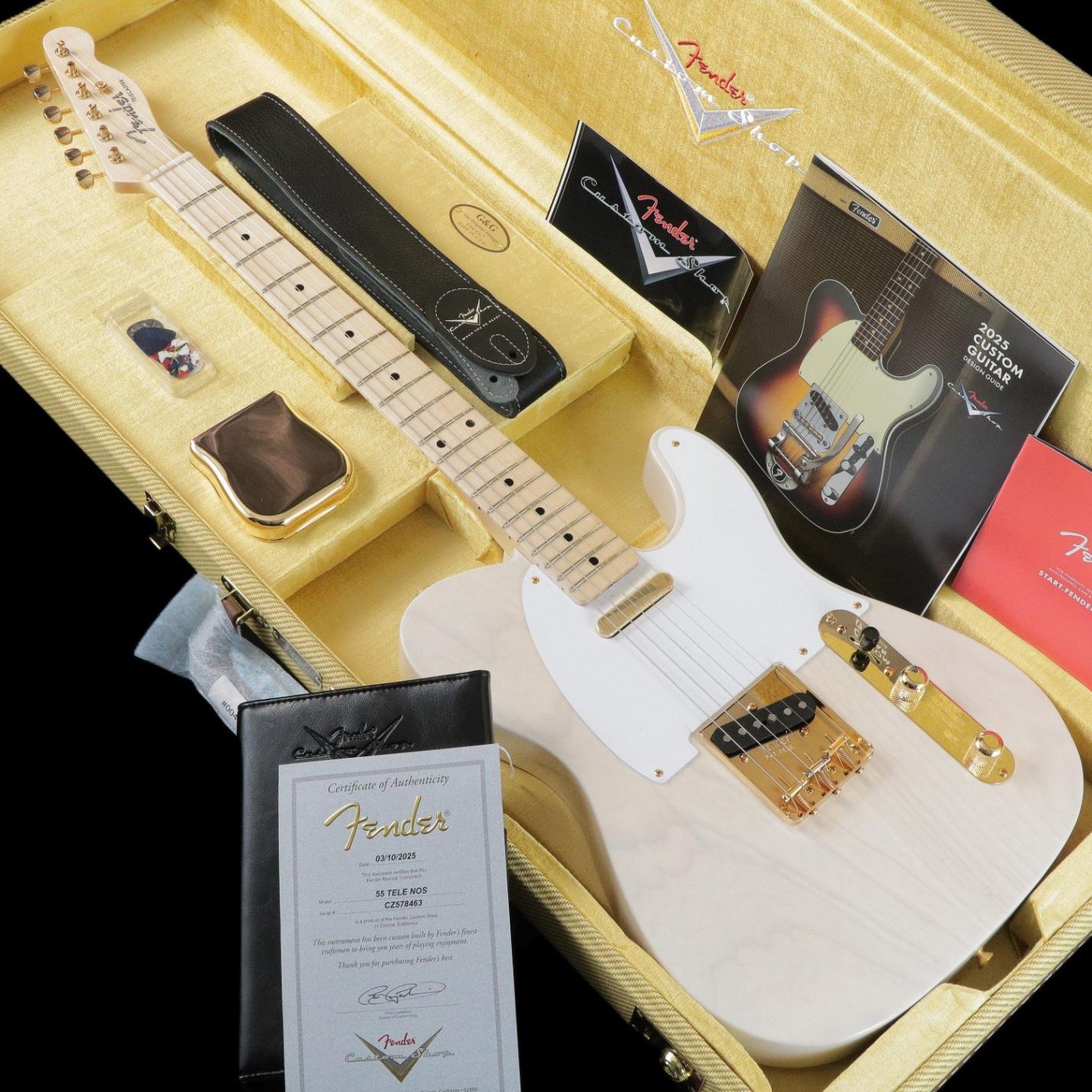 Fender Custom Shop / Custom Built 1955 Telecaster NOS Aged White