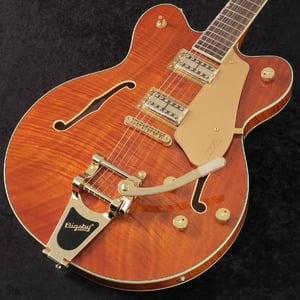 Gretsch / Electromatic LTD Flame Okoume Broadkaster Double-Cut with Bigsby Rosewood FB Roundup Orange [限定モデル]【S/N CYGC25050329】