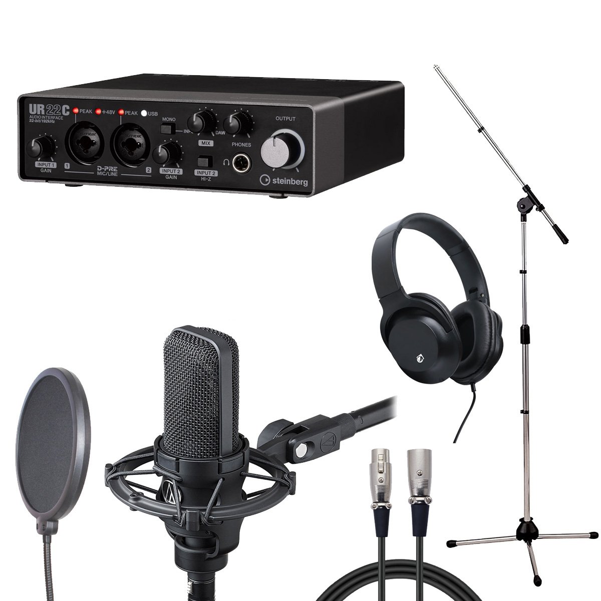 AudioTechnicaAT4040 ＋steinberg UR22c＋アーム Steinberg UR22C × audio-technica AT4040 ［レコーディングセット