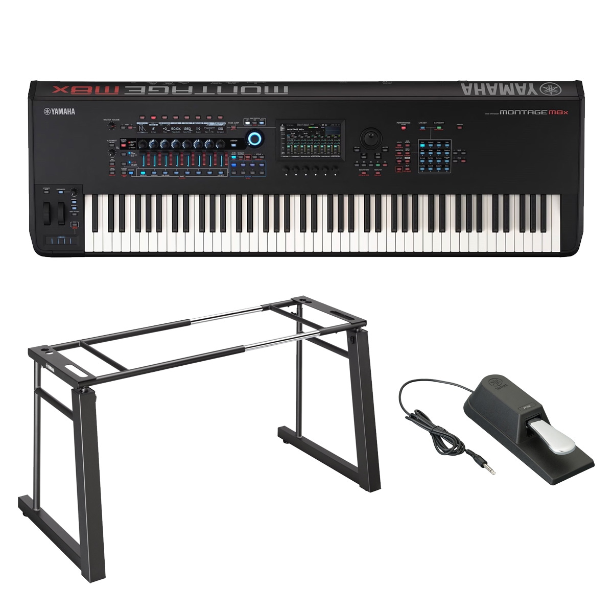 【未使用】Yamaha MONTAGE M8x 88鍵キーボードシンセサイザー YAMAHA ヤマハ / MONTAGE M8X 88鍵 GEX鍵盤 ［LG-800＆FC3Aセット