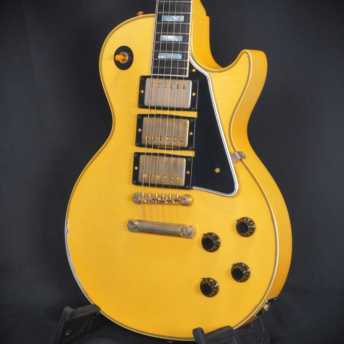 GIBSON CUSTOM / Murphy Lab 1957 Les Paul Custom 3PU Heavy Aged M2M Heavy Antique White 【아울렛 특가】 【오차노미즈 본점 FINEST GUITARS】
