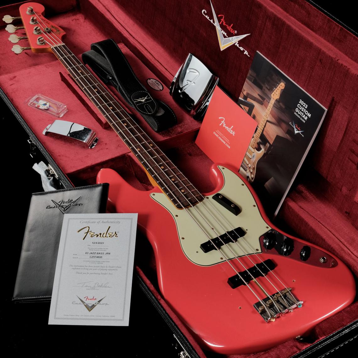 ベース fender customshop jazz bass Fender Custom Shop 1963 Jazz Bass Journeyman Relic [Aged Fiesta