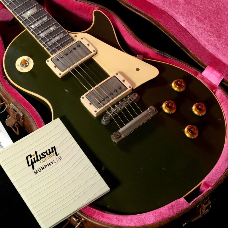 Gibson Custom Shop / Hand Picked Murphy Lab 1958 Les Paul Standard Heavy Aged Olive Drab【高解像度写真】【渋谷店】《渋谷店セール》《長期展示品アウトレット特価》