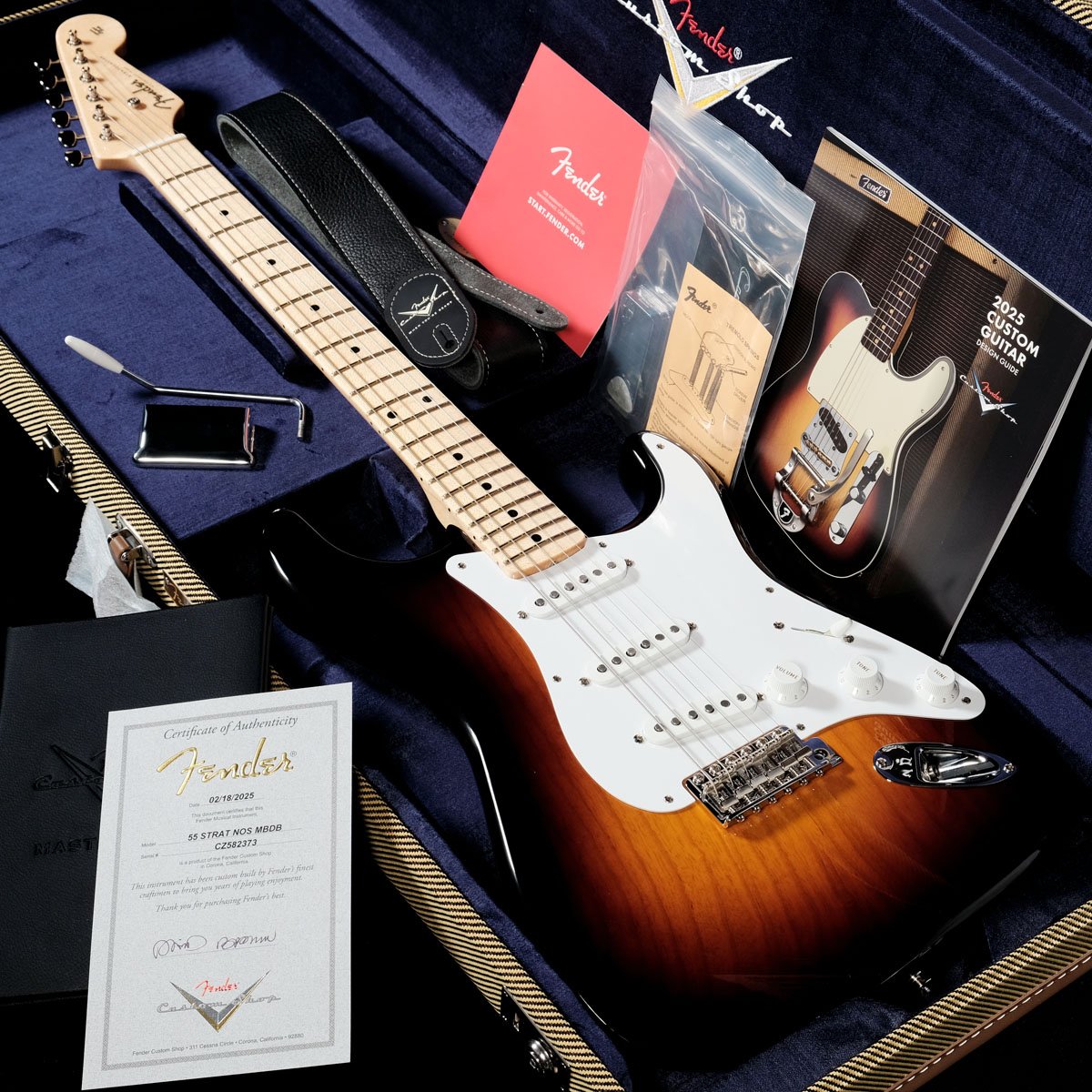 Fender Custom Shop / Master Built 1955 Stratocaster NOS Wide Fade
