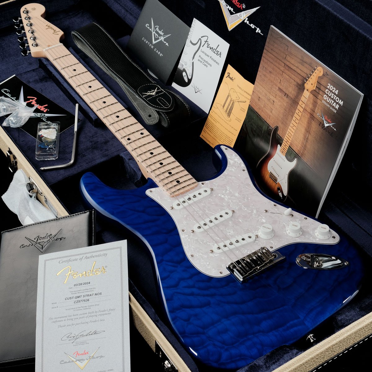 Fender Custom Shop / Custom Built Custom Stratocaster NOS AA Quilt Cobalt Blue Trans “別注モデル”《FC-SALE渋谷》《アウトレット》《渋谷店セール》