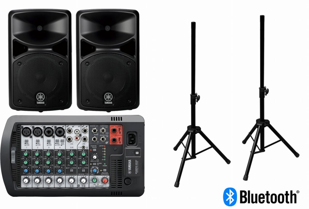【美品】YAMAHA / STAGEPAS 400BT (スタンド付き) YAMAHA / STAGEPAS 400BT ミニスピーカースタンドセット【お取り寄せ