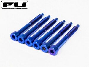 FU-TONE / Titanium String Lock Screw 1個バラ売り BLUE【フロイドローズ・アップグレード・パーツ】【お取り寄せ商品】【渋谷店】