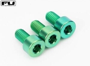 FU-TONE / Titanium Nut Clamping Screw Set 3個セット GREEN【フロイドローズ・アップグレード・パーツ】【お取り寄せ商品】【渋谷店】