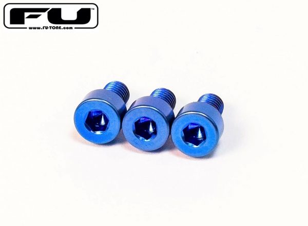 FU-TONE / Titanium Nut Clamping Screw Set 3個セット BLUE【フロイド