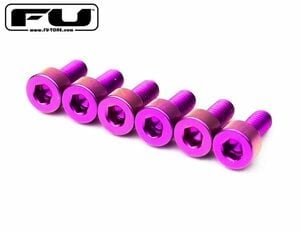 FU-TONE / Titanium Saddle Mounting Screw Set 6個セット PURPLE【フロイドローズ・アップグレード・パーツ】【お取り寄せ商品】【渋谷店】