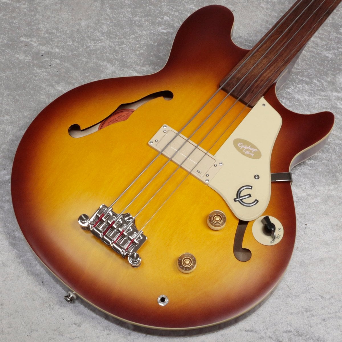 Epiphone / Jack Casady Fretless Bass Aged Royal Tan フレットレス