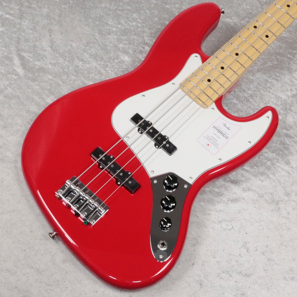 Fender / Made in Japan Hybrid II Jazz Bass Maple Modena Red