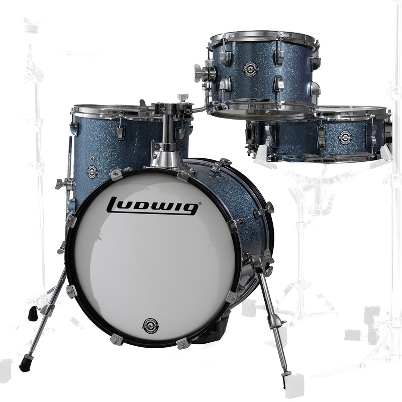 Ludwig / LC179X023 BREAKBEATS AZURE BLUE SPARKLE ラディック 4点