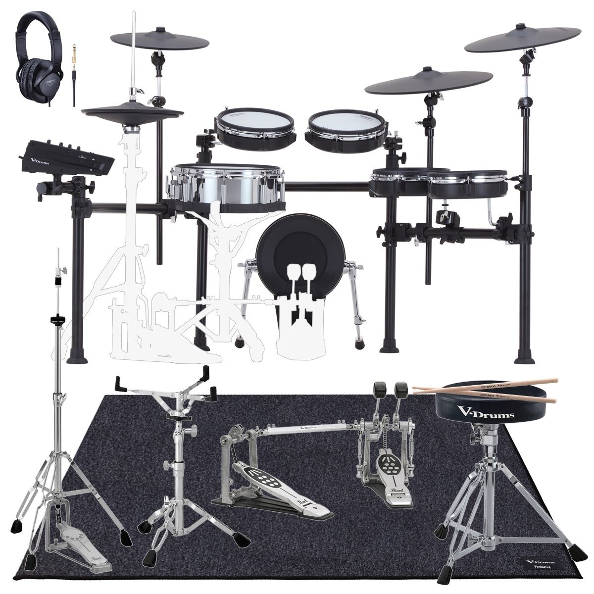 電子ドラム  Roland td-4 ツインペダル・マットなど付き 168299.jpg