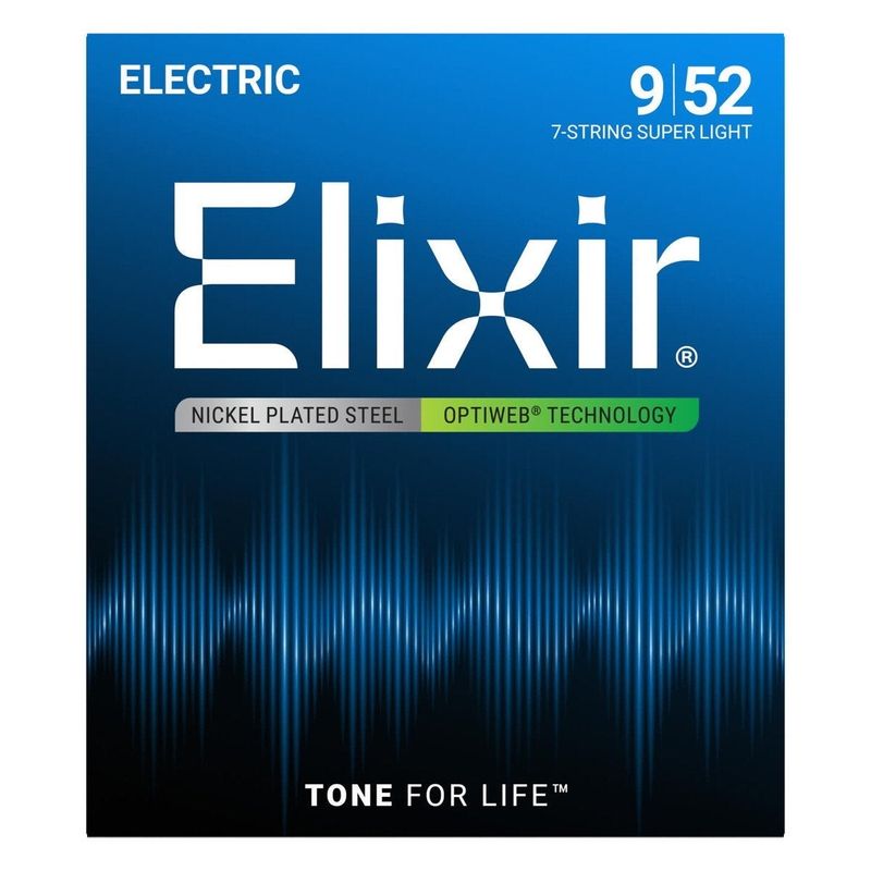 Elixir / 19007 Super Light Electric 7-String Nickel Plated Steel
