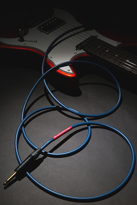 Kaminari (神鳴) / Electric Guitar Cable K-GC3SS 3m SS 藍 -AI