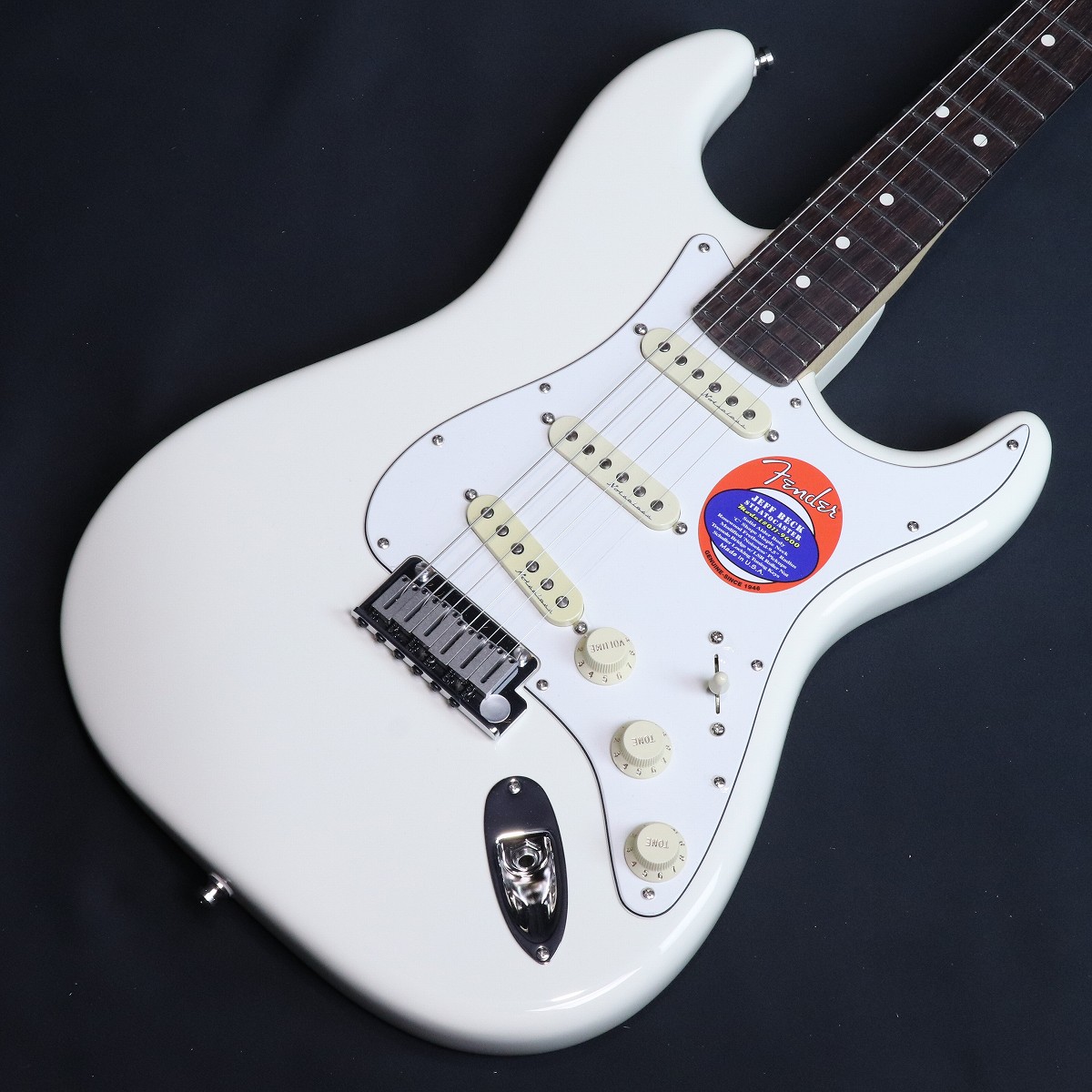 特典付き]Fender USA / Jeff Beck Stratocaster Olympic White