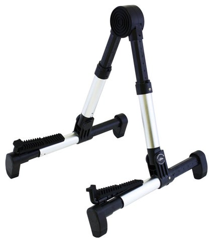 Aria / GSC-220 Silver Guitar Stand 折りたたみギタースタンド 【横浜
