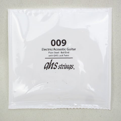 GHS / Electric or Acoustic Plain Steel Strings .009 バラ弦 【横浜店】